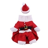 Dog Jumpsuit Christmas Costume Puppy Clothes Cartoon Cosplay Christmas Winter Dog Clothes Puppy Clothes Dog Outfits Red Costume for Girl and Boy Dog Cotton XS S M L XL miniinthebox