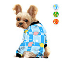 Dog Jumpsuit Pajamas Animal Printed Animals Casual / Daily Dog Clothes Puppy Clothes Dog Outfits Breathable Blue Orange Green Costume for Girl and Boy Dog Polyster S M L XL