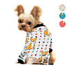 Dog Jumpsuit Pajamas Animal Printed Animals Casual / Daily Dog Clothes Puppy Clothes Dog Outfits Breathable White Red Blue Costume for Girl and Boy Dog Polyster S M L XL