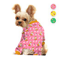 Dog Jumpsuit Pajamas Animal Printed Animals Casual / Daily Dog Clothes Puppy Clothes Dog Outfits Breathable Yellow Pink Green Costume for Girl and Boy Dog Polyster S M L XL
