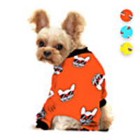 Dog Jumpsuit Pajamas Animal Printed Animals Casual / Daily Dog Clothes Puppy Clothes Dog Outfits Breathable Yellow Red Blue Costume for Girl and Boy Dog Polyster S M L XL