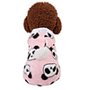 Dog Jumpsuit Pajamas Character Casual / Sporty Fashion Casual / Daily Winter Dog Clothes Breathable Blue Pink Costume Fleece XS S M L XL XXL