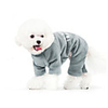 Dog Jumpsuit Pajamas Dog Clothes Letter Number Gray Blue Cotton Costume For Spring Fall Winter Men