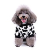 Dog Jumpsuit Pajamas Milk Cows Cute Casual / Daily Winter Dog Clothes Warm White Costume Polyster S M L XL