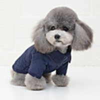 Dog Jumpsuit Pajamas Solid Colored Casual / Sporty British Casual / Daily Winter Dog Clothes Breathable Blue Green Costume Polyster S M L XL XXL