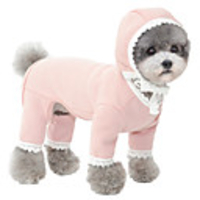 Dog Jumpsuit Pajamas Solid Colored Casual / Sporty Cute Casual / Daily Winter Dog Clothes Breathable White Blue Pink Costume Cotton S M L XL XXL