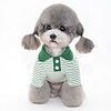 Dog Jumpsuit Pajamas Stripes Casual / Sporty Cute Casual / Daily Winter Dog Clothes Breathable Yellow Red Green Costume Cotton S M L XL XXL