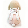 Dog Jumpsuit Puppy Clothes Rabbit / Bunny Cosplay Winter Dog Clothes Puppy Clothes Dog Outfits Pink Costume for Girl and Boy Dog Flannel Fabric XS S M L XL