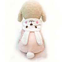 Dog Jumpsuit Puppy Clothes Rabbit / Bunny Cosplay Winter Dog Clothes Puppy Clothes Dog Outfits Pink Costume for Girl and Boy Dog Flannel Fabric XS S M L XL