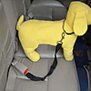 Dog Leash Adjustable For Car Safety Nylon Purple Red