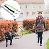 Dog Leash Reflective Retractable Foldable Soft Training Running Durable Solid Colored Classic Nylon Corgi Beagle Bulldog Shiba Inu Cocker Spaniel Pug Black Green 1pc