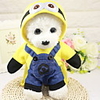 Dog Outfits Character Holiday Halloween Winter Dog Clothes Yellow Costume Polyster XS S M L XL XXL