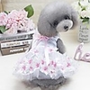 Dog Outfits Dress Flower / Floral Bowknot Wedding Wedding Party Dog Clothes White Purple Red Costume Polyster XS S M XL XXL