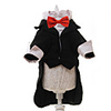 Dog Outfits Puppy Clothes Solid Colored Wedding Wedding Party Dog Clothes Puppy Clothes Dog Outfits White Black Costume Large Dog for Girl and Boy Dog Polyster XS S M L XL XXL