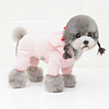 Dog Pajamas Solid Colored Casual / Sporty Cute Casual / Daily Winter Dog Clothes Breathable Purple Blue Pink Costume Flannel Fabric S M L XL XXL
