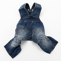 Dog Pants Puppy Clothes Jeans Cowboy Fashion Dog Clothes Puppy Clothes Dog Outfits Blue Costume for Girl and Boy Dog Denim XS S M L XL XXL