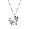 dog pendant necklace jewelry for women girls kids, dog lovers gifts for kids jewelry (beagle)