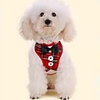Dog Pets Dress Leash Tuxedo Plaid / Check Classic Bowknot Animals Bow Wedding Party Dog Clothes Black Red Costume Fabric S M L
