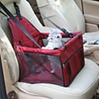 Dog Rabbits Cat Carrier Bag Travel Backpack Beds Pet Booster Seat Portable Soft Case Included Solid Colored Fashion Fabric Black Red Fuchsia
