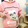 Dog Rabbits Cat Carrier Bag Travel Backpack Pet Carrier Shirts Puppy Holder Pet Pouch Hoodie Portable Warm Soft Animal Bone Terylene Cotton puppy Small Dog Outdoor Black Red Pink