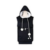 Dog Rabbits Cat Carrier Bag Travel Backpack Pet Carrier Shirts Puppy Holder Pet Pouch Hoodie Portable Warm Soft Footprint / Paw Terylene Cotton puppy Small Dog Outdoor Black Blue Gray
