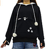 Dog Rabbits Cat Carrier Bag Travel Backpack Pet Carrier Shirts Puppy Holder Pet Pouch Hoodie Portable Warm Soft Footprint / Paw Terylene Cotton puppy Small Dog Outdoor Black Purple Blue