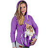 Dog Rabbits Cat Carrier Bag Travel Backpack Pet Carrier Shirts Puppy Holder Pet Pouch Hoodie Portable Warm Soft Solid Colored Terylene Cotton puppy Small Dog Outdoor Purple Blue Dark Blue