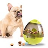 Dog Rabbits Cat Feeders 0.3 L Plastic Trainer Adjustable / Retractable Fashion Pink Green Bowls Feeding