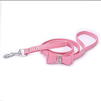 Dog Rabbits Cat Leash Durable Outdoor Walking Rhinestone PU Leather Black Red Blue Pink 1pc miniinthebox