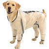 Dog Raincoat Dog Hooded Slicker Poncho 4 Legs Dog Rain Jacket with Reflective Stripe Transparent Water Proof Resistant Dog Rain Snow Clothes for Small Medium Large Dogs miniinthebox