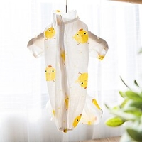 Dog Shirt / T-Shirt Animal Fashion Cute Casual / Daily Outdoor Dog Clothes Puppy Clothes Dog Outfits Soft Yellow Costume for Girl and Boy Dog Cloth Mesh XS S M L XL XXL miniinthebox