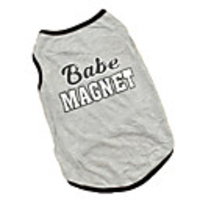 Dog Shirt / T-Shirt Dog Clothes British Gray Cotton Costume For Summer Men