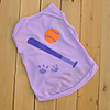 Dog Shirt / T-Shirt Dog Clothes Purple Blue Costume Cotton XS S M L