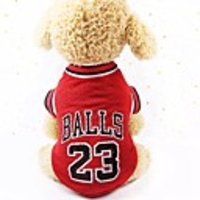 Dog Shirt / T-Shirt Jersey Vest Football T-Shirt National Team Sports Outdoors Sports Outdoor Dog Clothes Breathable RedBlack Red Costume Polyster XS S M L
