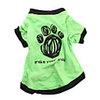 Dog Shirt / T-Shirt Letter Number Casual / Daily Dog Clothes Breathable Green Costume Cotton XS S M L