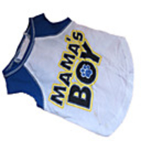 Dog Shirt / T-Shirt Letter Number Dog Clothes Breathable White / Blue Costume Cotton XS S