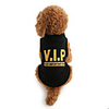 Dog Shirt / T-Shirt Letter Number Winter Dog Clothes Breathable Black Costume Cotton XS M L