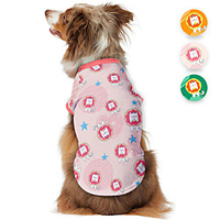 Dog Shirt / T-Shirt Lion Animal Cartoon Elegant Cute Casual / Daily Dog Clothes Puppy Clothes Dog Outfits Breathable Yellow Pink Green Costume for Girl and Boy Dog Polyster S M L XL