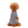 Dog Shirt / T-Shirt Pajamas Stripes Stripes Casual / Daily Dog Clothes Puppy Clothes Dog Outfits Breathable Black Red Blue Costume for Girl and Boy Dog Cotton S M L XL XXL