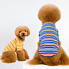 Dog Shirt / T-Shirt Pajamas Tracksuit Stripes Stripes Casual / Daily Dog Clothes Puppy Clothes Dog Outfits Breathable Yellow Blue Green Costume for Girl and Boy Dog 100% Cotton S M L XL XXL