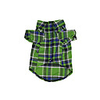 Dog Shirt / T-Shirt Plaid British Gentle Casual / Daily Winter Dog Clothes Puppy Clothes Dog Outfits Breathable Green Costume for Girl and Boy Dog Cotton XS S M L XL XXL