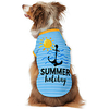 Dog Shirt / T-Shirt Print Summer Holiday Adorable Cute Casual / Daily Dog Clothes Puppy Clothes Dog Outfits Breathable Yellow Blue Pink Costume for Girl and Boy Dog Polyster S M L XL