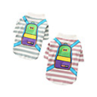 Dog Shirt / T-Shirt Printed Fashion Cute Casual / Daily Winter Dog Clothes Puppy Clothes Dog Outfits Breathable Pink Green Costume for Girl and Boy Dog Cotton S M L XL XXL 3XL