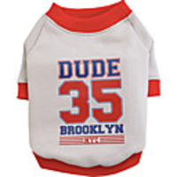 Dog Shirt / T-Shirt Printed Fashion Cute Casual / Daily Winter Dog Clothes Puppy Clothes Dog Outfits Breathable Red Gray Costume for Girl and Boy Dog Cotton S M L XL