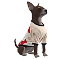 Dog Shirt / T-Shirt Santa Claus Merry Christmas Casual / Sporty Fashion Christmas Casual / Daily Winter Dog Clothes Puppy Clothes Dog Outfits Breathable Beige Costume for Girl and Boy Dog Polyster S