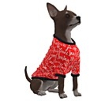 Dog Shirt / T-Shirt Santa Claus Merry Christmas Casual / Sporty Fashion Christmas Casual / Daily Winter Dog Clothes Puppy Clothes Dog Outfits Breathable Red Costume for Girl and Boy Dog Polyster S M
