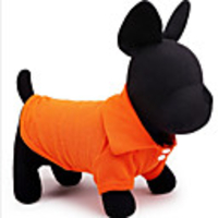 Dog Shirt / T-Shirt Solid Colored Casual / Daily Simple Style Dog Clothes Yellow Red Blue Costume Cotton XS S M L XL