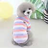 Dog Shirt / T-Shirt Stripes Basic Cute Casual / Daily Winter Dog Clothes Puppy Clothes Dog Outfits Breathable Blue Pink Orange Costume for Girl and Boy Dog Cotton S M L XL XXL