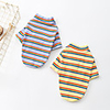Dog Shirt / T-Shirt Stripes Basic Cute Casual / Daily Winter Dog Clothes Puppy Clothes Dog Outfits Breathable Yellow Blue Costume for Girl and Boy Dog Cotton S M L XL XXL