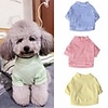 Dog Shirt / T-Shirt Stripes Casual / Daily Simple Style Dog Clothes Yellow Red Blue Costume Cotton XS S M L